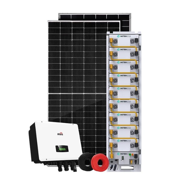 Sistema híbrido de energía solar residencial de 15 kW, 20 kW y 30 kW