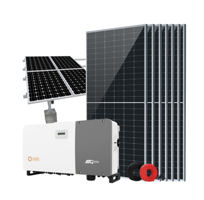 Sistema solar conectado a la red HITEK de 2 MW y 3 MW con inversores de cadena.