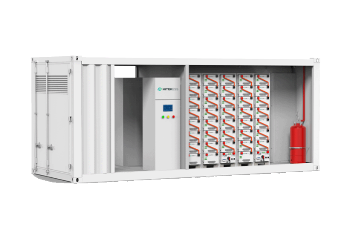 Sistema de almacenamiento de energía en contenedor HITEKESS de 20 pies, 500 kW, 1075 kWh